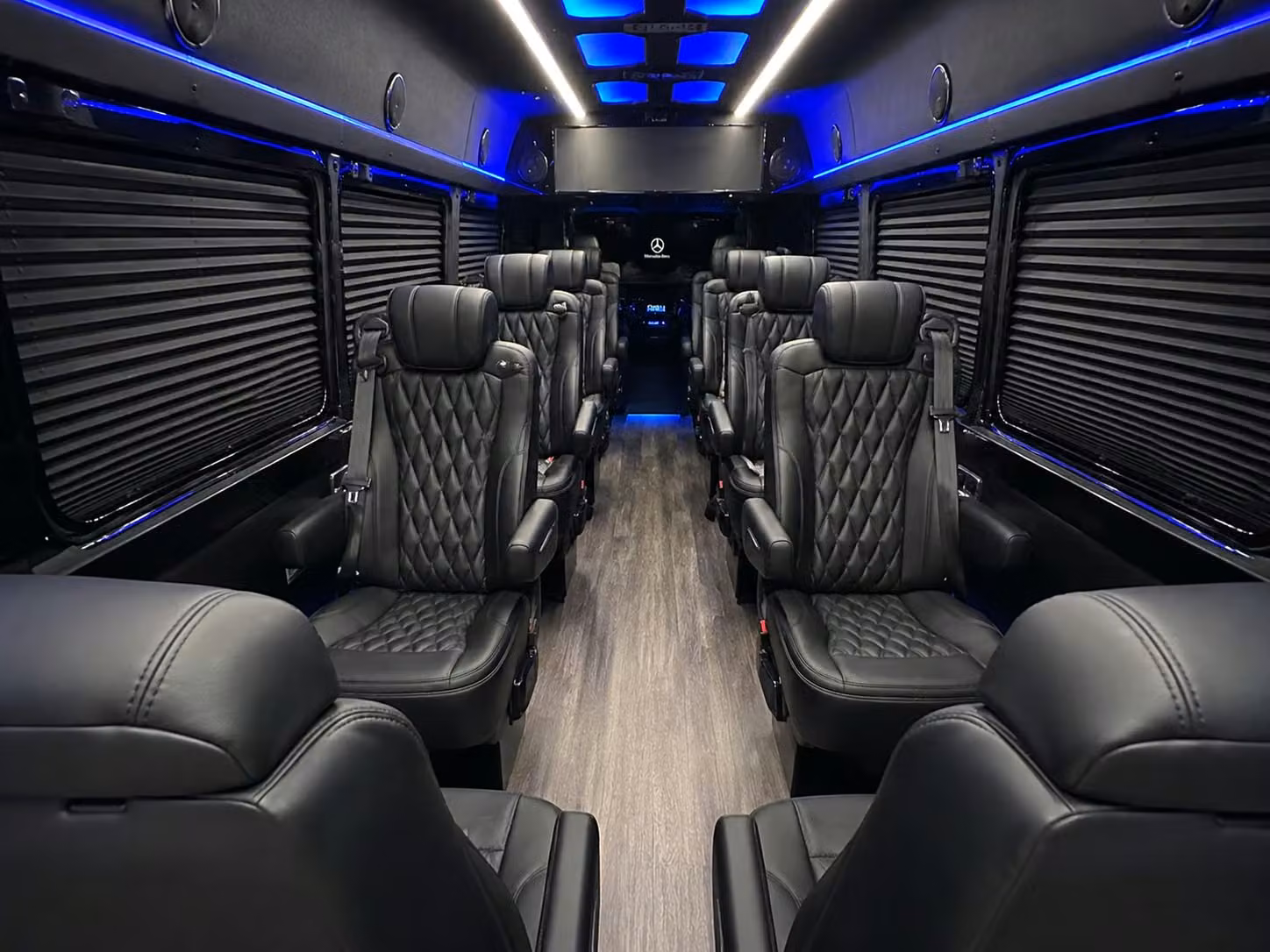 sprinter van with driver inside